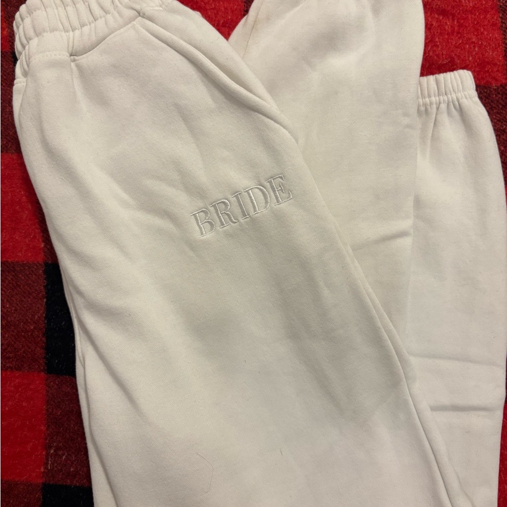 Elegant White Bride Joggers
